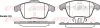 Bremsbelagsatz, Scheibenbremse Vorderachse KAWE 1249 00