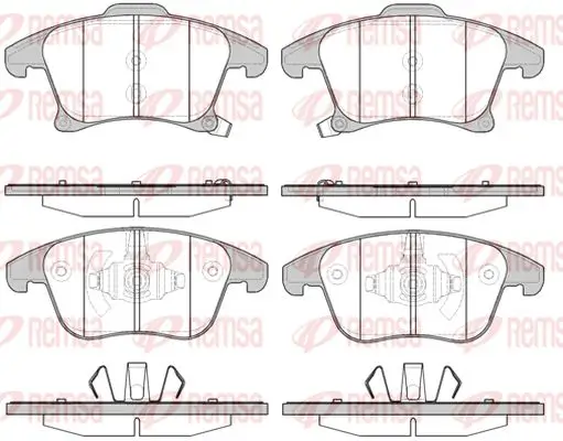 Bremsbelagsatz, Scheibenbremse Vorderachse KAWE 1249 22