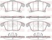 Bremsbelagsatz, Scheibenbremse Vorderachse KAWE 1249 22