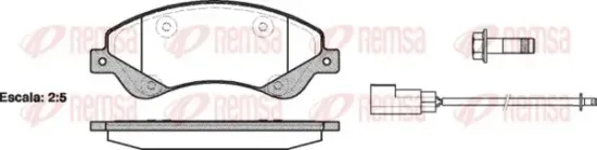 Bremsbelagsatz, Scheibenbremse Vorderachse KAWE 1251 02 Bild Bremsbelagsatz, Scheibenbremse Vorderachse KAWE 1251 02