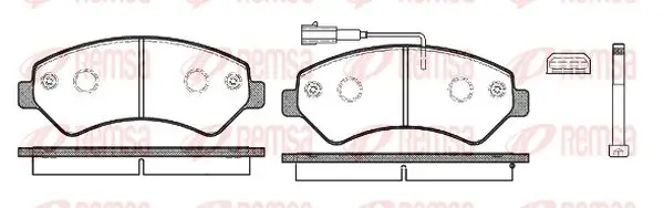 Bremsbelagsatz, Scheibenbremse Vorderachse KAWE 1275 12