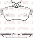 Bremsbelagsatz, Scheibenbremse Hinterachse KAWE 1299 00