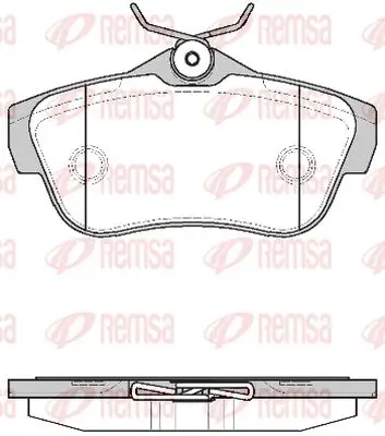 Bremsbelagsatz, Scheibenbremse Hinterachse KAWE 1299 00 Bild Bremsbelagsatz, Scheibenbremse Hinterachse KAWE 1299 00