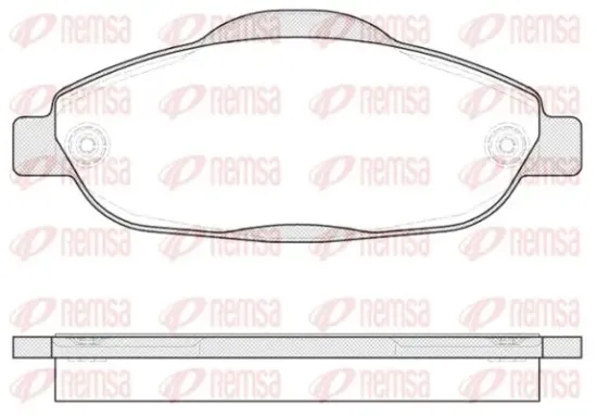 Bremsbelagsatz, Scheibenbremse Vorderachse KAWE 1323 00 Bild Bremsbelagsatz, Scheibenbremse Vorderachse KAWE 1323 00