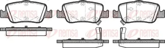 Bremsbelagsatz, Scheibenbremse Hinterachse KAWE 1356 02 Bild Bremsbelagsatz, Scheibenbremse Hinterachse KAWE 1356 02