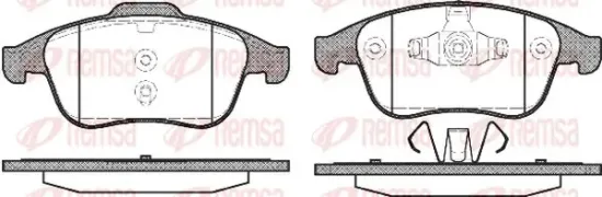 Bremsbelagsatz, Scheibenbremse Vorderachse KAWE 1389 00 Bild Bremsbelagsatz, Scheibenbremse Vorderachse KAWE 1389 00