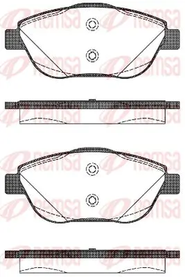 Bremsbelagsatz, Scheibenbremse Vorderachse KAWE 1392 10