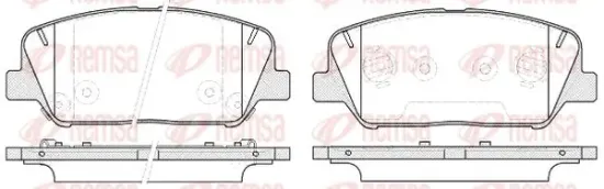 Bremsbelagsatz, Scheibenbremse Vorderachse KAWE 1398 12 Bild Bremsbelagsatz, Scheibenbremse Vorderachse KAWE 1398 12