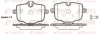 Bremsbelagsatz, Scheibenbremse Hinterachse KAWE 1433 00