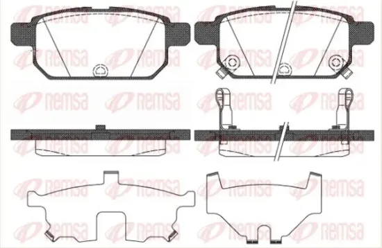 Bremsbelagsatz, Scheibenbremse Hinterachse KAWE 1471 02 Bild Bremsbelagsatz, Scheibenbremse Hinterachse KAWE 1471 02