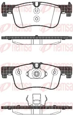 Bremsbelagsatz, Scheibenbremse Vorderachse KAWE 1478 10 Bild Bremsbelagsatz, Scheibenbremse Vorderachse KAWE 1478 10