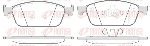 Bremsbelagsatz, Scheibenbremse Vorderachse KAWE 1510 10