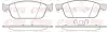 Bremsbelagsatz, Scheibenbremse Vorderachse KAWE 1510 10