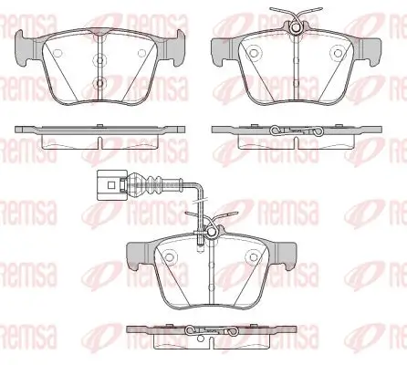 Bremsbelagsatz, Scheibenbremse Hinterachse KAWE 1516 11 Bild Bremsbelagsatz, Scheibenbremse Hinterachse KAWE 1516 11
