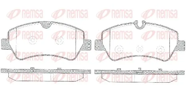 Bremsbelagsatz, Scheibenbremse Hinterachse KAWE 1521 00