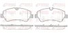 Bremsbelagsatz, Scheibenbremse Hinterachse KAWE 1521 00