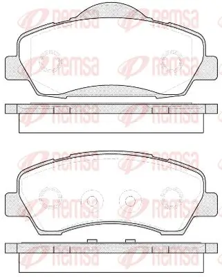 Bremsbelagsatz, Scheibenbremse Vorderachse KAWE 1530 00 Bild Bremsbelagsatz, Scheibenbremse Vorderachse KAWE 1530 00