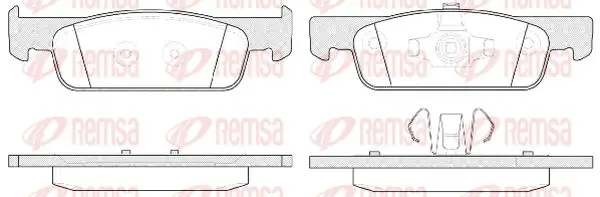 Bremsbelagsatz, Scheibenbremse Vorderachse KAWE 1540 00