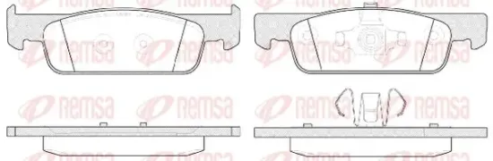 Bremsbelagsatz, Scheibenbremse Vorderachse KAWE 1540 00 Bild Bremsbelagsatz, Scheibenbremse Vorderachse KAWE 1540 00