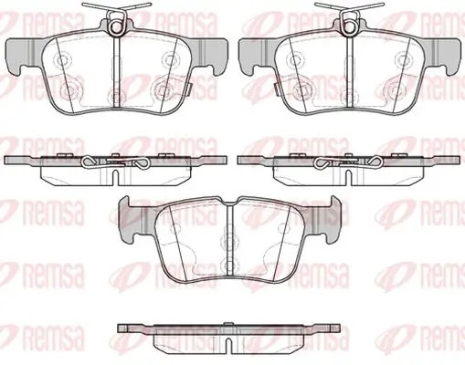 Bremsbelagsatz, Scheibenbremse Hinterachse KAWE 1551 12