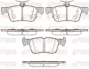 Bremsbelagsatz, Scheibenbremse Hinterachse KAWE 1551 12