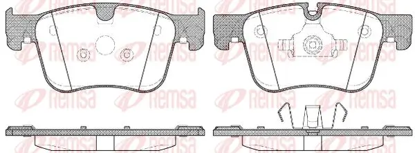 Bremsbelagsatz, Scheibenbremse Vorderachse KAWE 1560 00