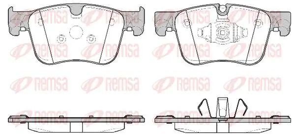 Bremsbelagsatz, Scheibenbremse Vorderachse KAWE 1560 10