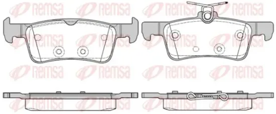 Bremsbelagsatz, Scheibenbremse Hinterachse KAWE 1563 10 Bild Bremsbelagsatz, Scheibenbremse Hinterachse KAWE 1563 10