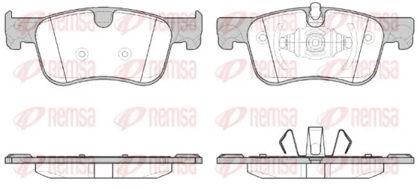 Bremsbelagsatz, Scheibenbremse Vorderachse KAWE 1580 00