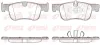 Bremsbelagsatz, Scheibenbremse Vorderachse KAWE 1580 00