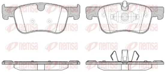 Bremsbelagsatz, Scheibenbremse Vorderachse KAWE 1580 00 Bild Bremsbelagsatz, Scheibenbremse Vorderachse KAWE 1580 00