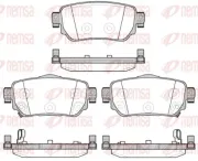 Bremsbelagsatz, Scheibenbremse Hinterachse KAWE 1582 02