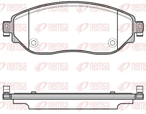 Bremsbelagsatz, Scheibenbremse Vorderachse KAWE 1617 08 Bild Bremsbelagsatz, Scheibenbremse Vorderachse KAWE 1617 08