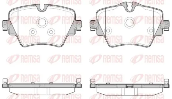 Bremsbelagsatz, Scheibenbremse Vorderachse KAWE 1625 08 Bild Bremsbelagsatz, Scheibenbremse Vorderachse KAWE 1625 08
