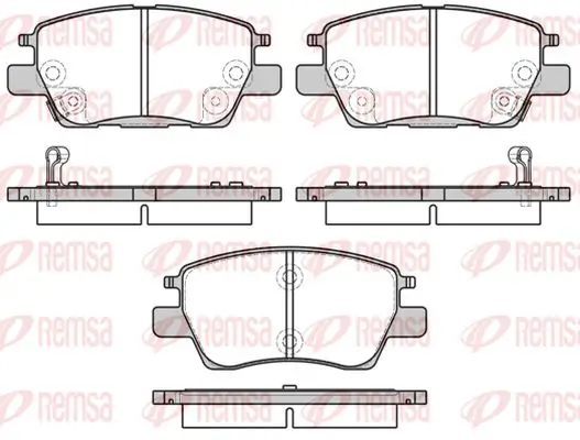 Bremsbelagsatz, Scheibenbremse Vorderachse KAWE 1630 12