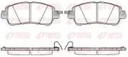 Bremsbelagsatz, Scheibenbremse Vorderachse KAWE 1656 04