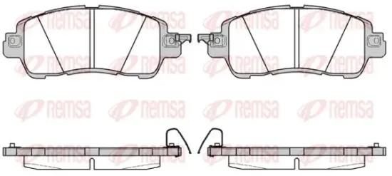 Bremsbelagsatz, Scheibenbremse Vorderachse KAWE 1656 04 Bild Bremsbelagsatz, Scheibenbremse Vorderachse KAWE 1656 04