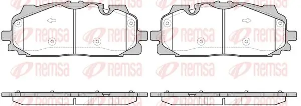 Bremsbelagsatz, Scheibenbremse Vorderachse KAWE 1667 00
