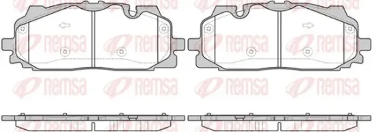 Bremsbelagsatz, Scheibenbremse Vorderachse KAWE 1667 00 Bild Bremsbelagsatz, Scheibenbremse Vorderachse KAWE 1667 00