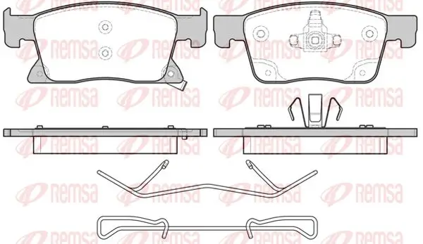 Bremsbelagsatz, Scheibenbremse Vorderachse KAWE 1679 02