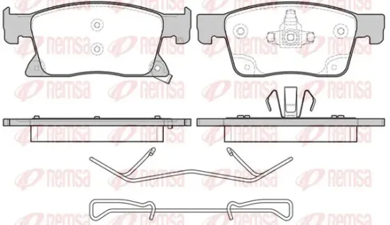 Bremsbelagsatz, Scheibenbremse Vorderachse KAWE 1679 02 Bild Bremsbelagsatz, Scheibenbremse Vorderachse KAWE 1679 02