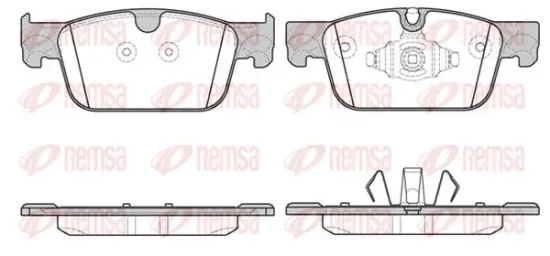 Bremsbelagsatz, Scheibenbremse Vorderachse KAWE 1692 10 Bild Bremsbelagsatz, Scheibenbremse Vorderachse KAWE 1692 10