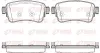 Bremsbelagsatz, Scheibenbremse Hinterachse KAWE 1720 00