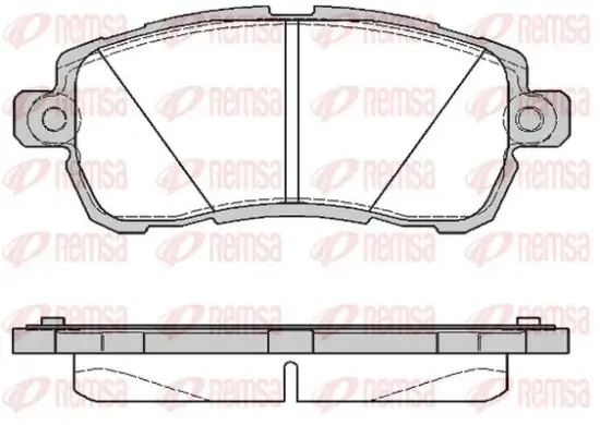 Bremsbelagsatz, Scheibenbremse Vorderachse KAWE 1728 00 Bild Bremsbelagsatz, Scheibenbremse Vorderachse KAWE 1728 00