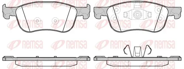 Bremsbelagsatz, Scheibenbremse Vorderachse KAWE 1776 00