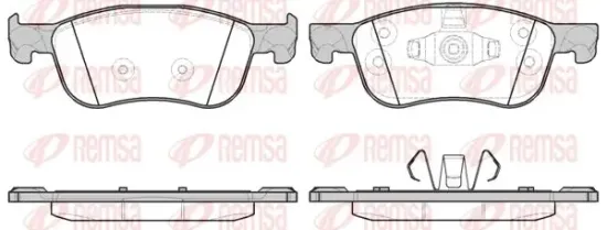 Bremsbelagsatz, Scheibenbremse Vorderachse KAWE 1776 00 Bild Bremsbelagsatz, Scheibenbremse Vorderachse KAWE 1776 00