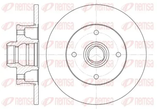 Bremsscheibe Hinterachse KAWE 6024 00 Bild Bremsscheibe Hinterachse KAWE 6024 00