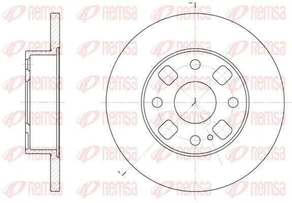 Bremsscheibe Vorderachse KAWE 6054 00