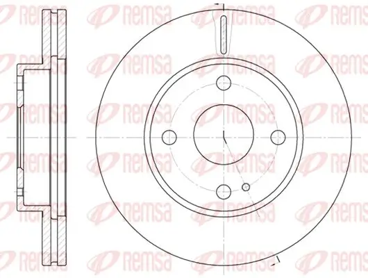 Bremsscheibe Vorderachse KAWE 6056 10
