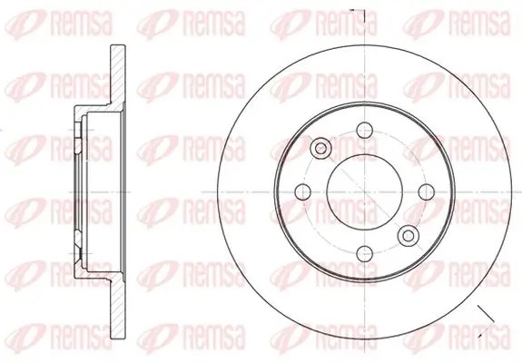 Bremsscheibe Vorderachse KAWE 6067 00